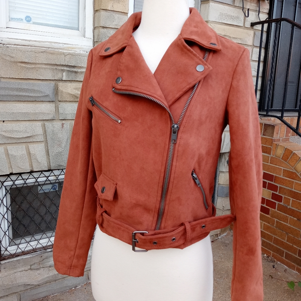 Forever 21 | Moto Jacket Rust Color Size Small - image 1